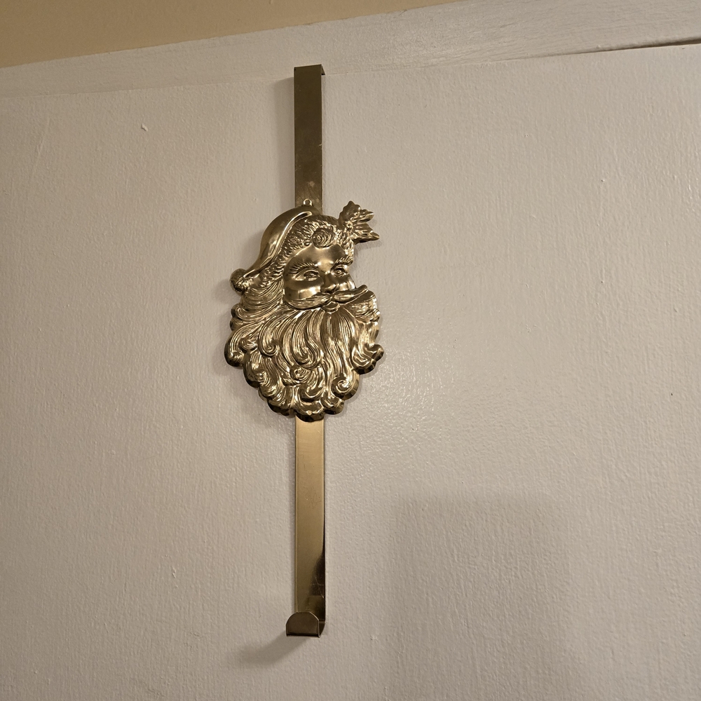Gold Santa Claus Wall Hook
